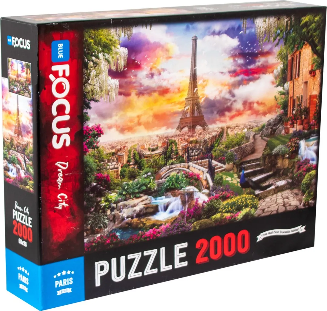 Blue Focus Games Eiffel Toren Parijs Puzzel 2000 Stuks - afbeelding 3 van 3
