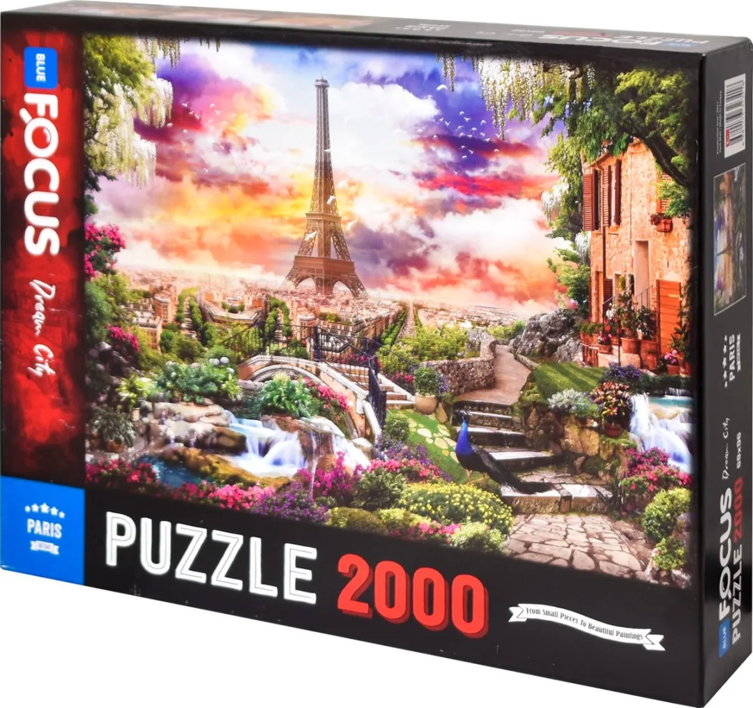Blue Focus Games Eiffel Toren Parijs Puzzel 2000 Stuks