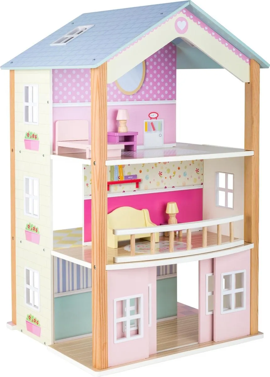 Small Foot Houten Poppenhuis - 15 Meubels - Wit