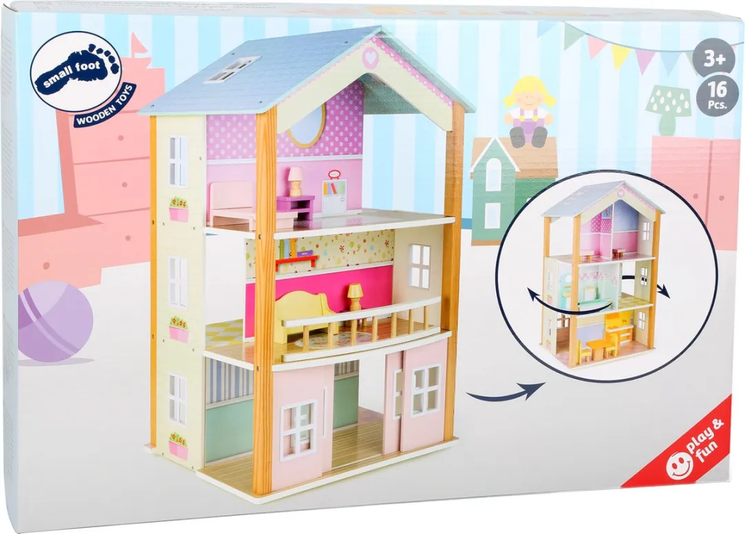 Small Foot Houten Poppenhuis - 15 Meubels - Wit