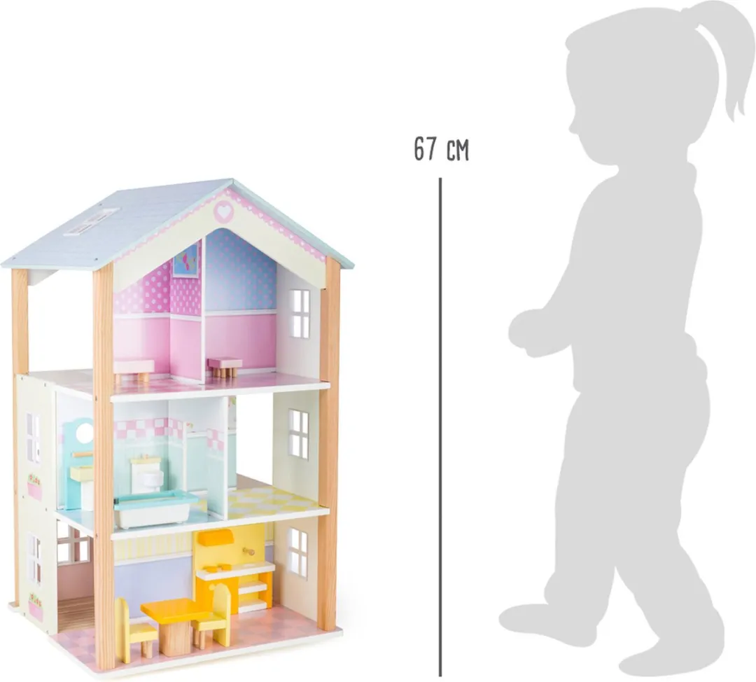 Small Foot Houten Poppenhuis - 15 Meubels - Wit