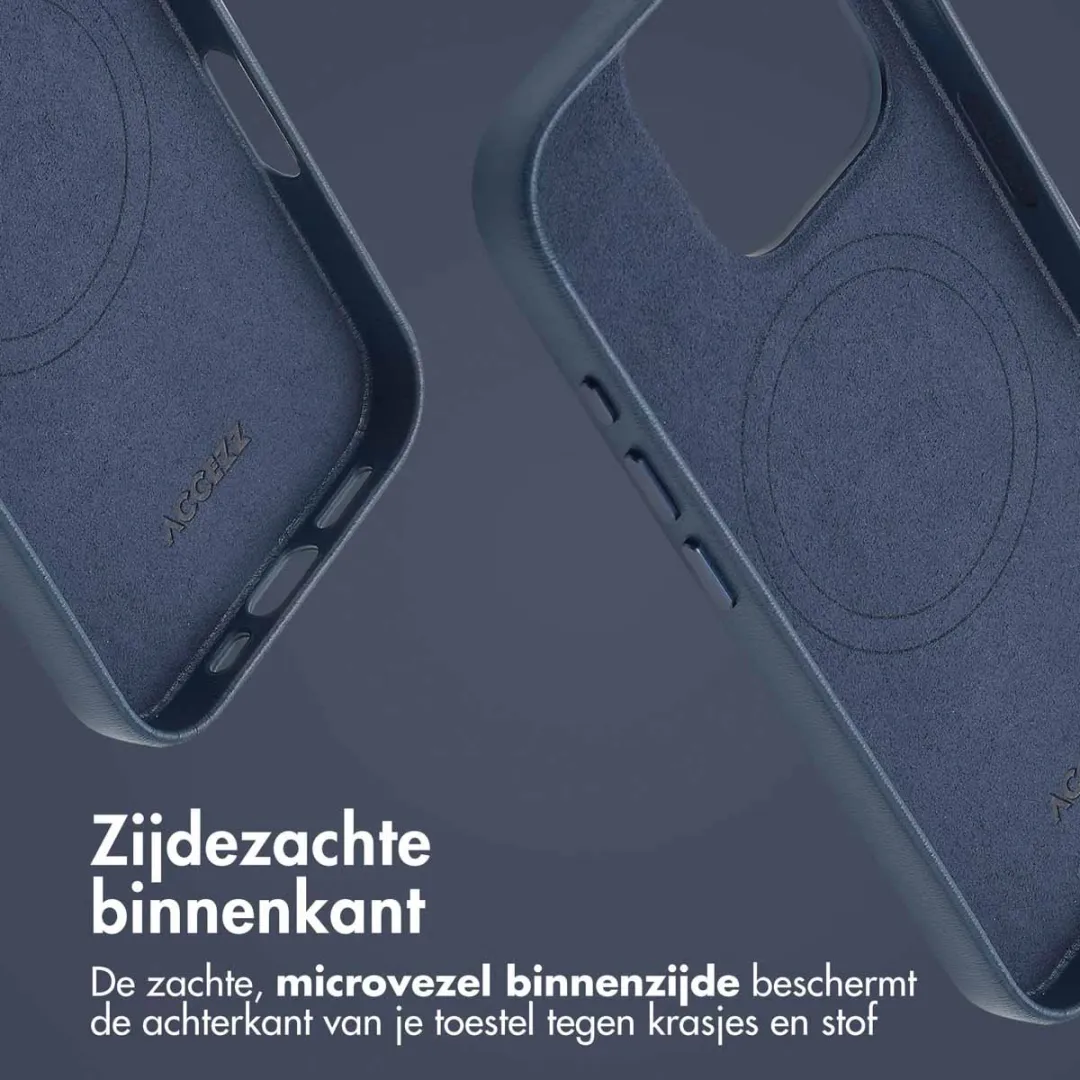 Accezz Hoesje iPhone 16 Pro Nightfall Blue - MagSafe - 2 Pasjes