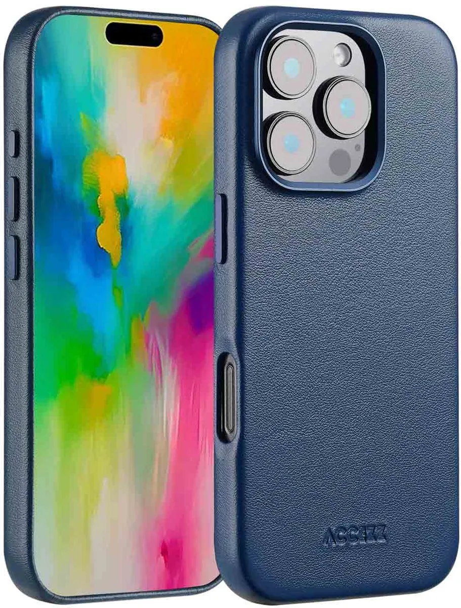 Accezz Hoesje iPhone 16 Pro Nightfall Blue - MagSafe - 2 Pasjes