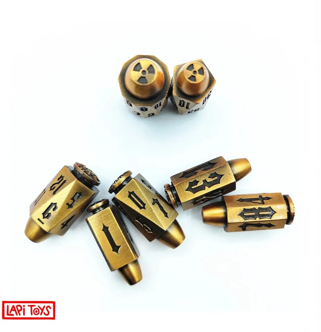 Lapi Toys Polydice D&D Metaal - 7 Stuks - Goud
