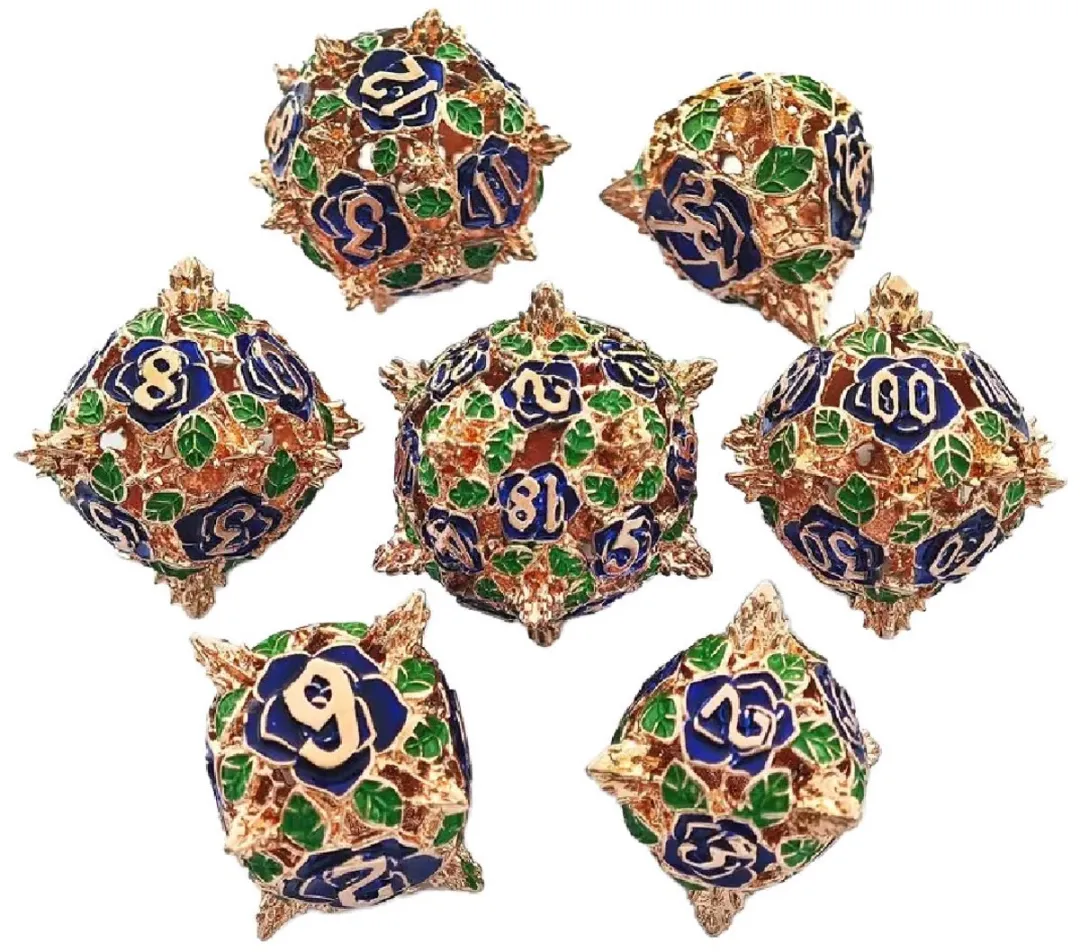 Lapi Toys Polydice D&D Metaal - 7 Stuks - Goud