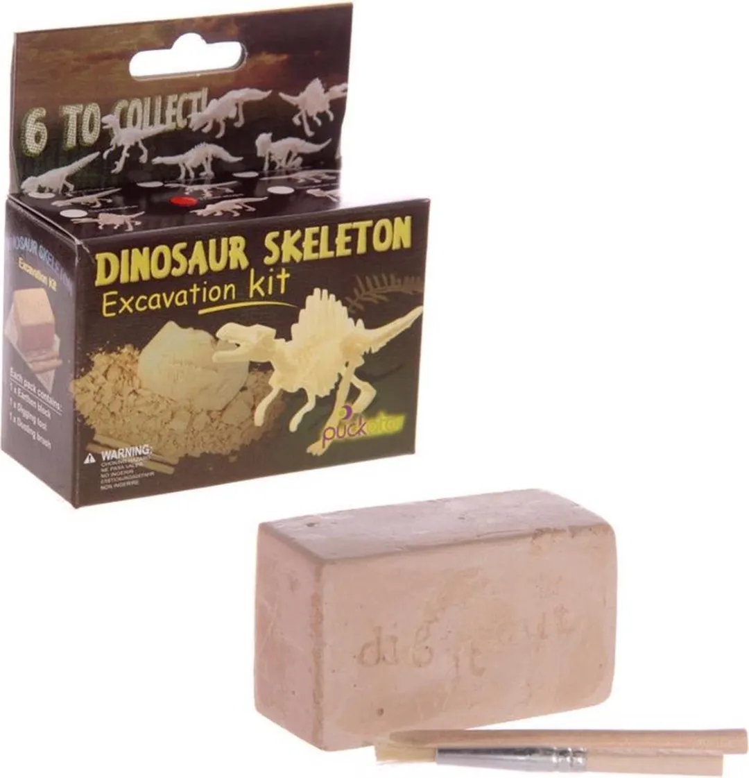 Klein Toys Dinosaurus Geraamte Opgraving Set - 7.5x4.5x3.5cm