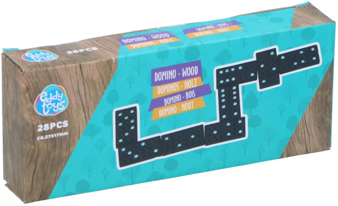 Eddy Toys Domino Hout 28 Stuks