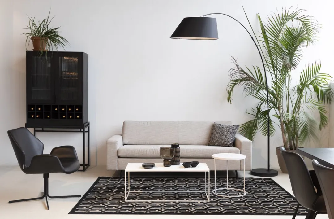 Zuiver Arc Vloerlamp - 60cm - Zwart - afbeelding 6 van 6