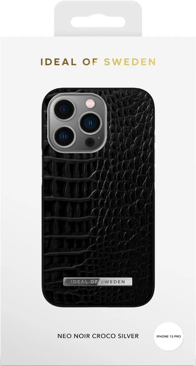 iDeal of Sweden Atelier Case iPhone 13 Pro Neo Noir Croco Silver - IDACSS22-I2161P-306 - afbeelding 3 van 3