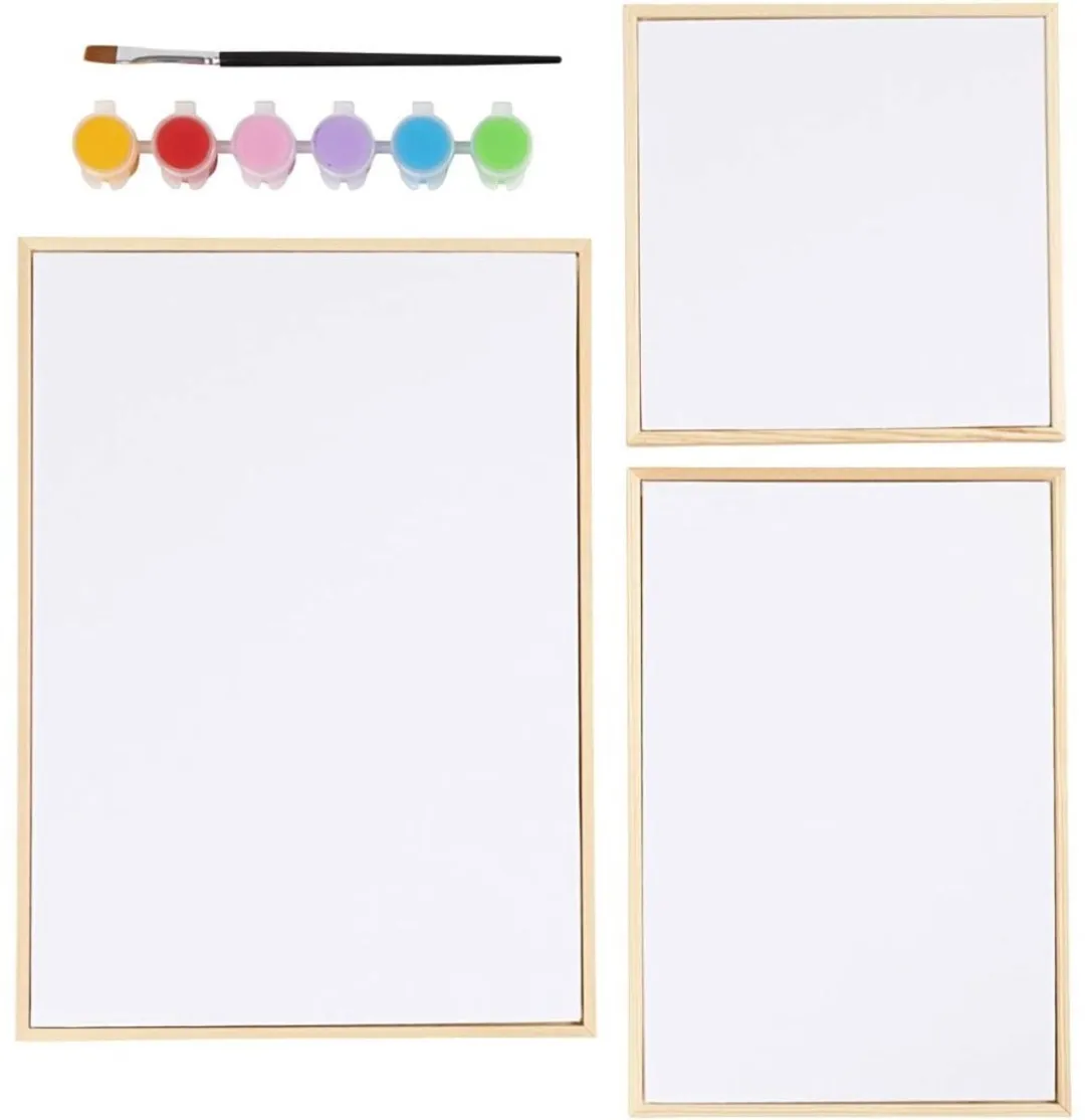 Creativ Company Canvas Panelen Set Multicolor
