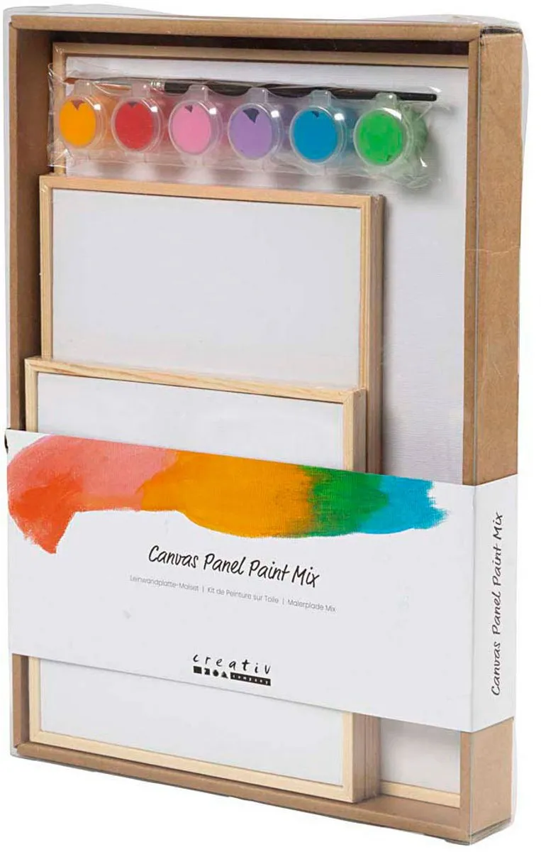 Creativ Company Canvas Panelen Set Multicolor