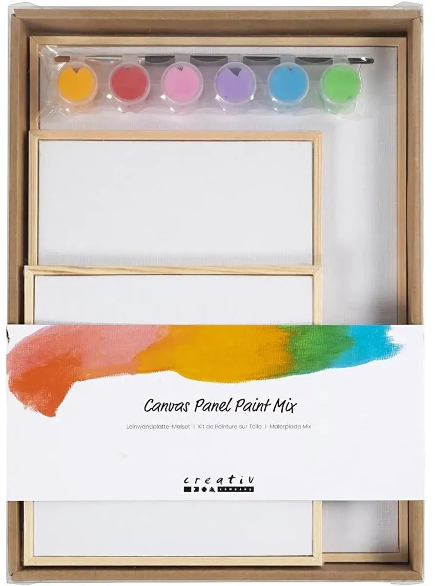 Creativ Company Canvas Panelen Set Multicolor