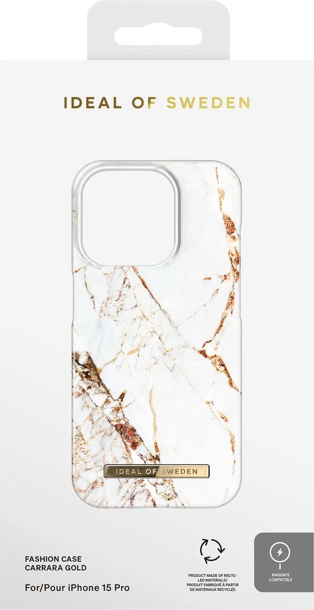 iDeal of Sweden iPhone 15 Pro Backcover - Carrara Gold - IDFCMS-I2361P-46