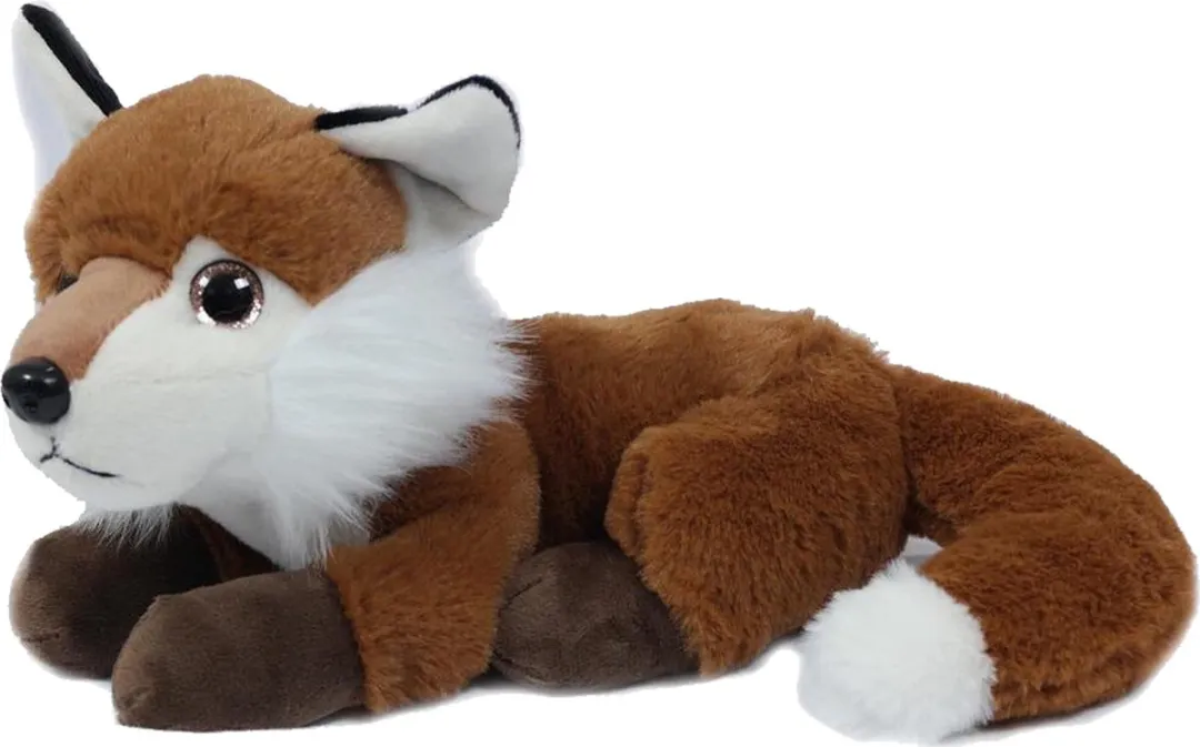 PIA Soft Toys Knuffelvos - Donkerbruin - 20 cm
