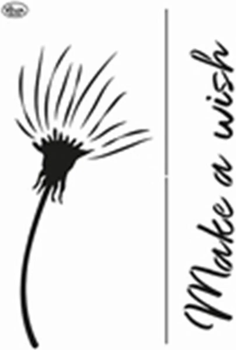 Viva Decor Blob Paint Pusteblume Schablone A3