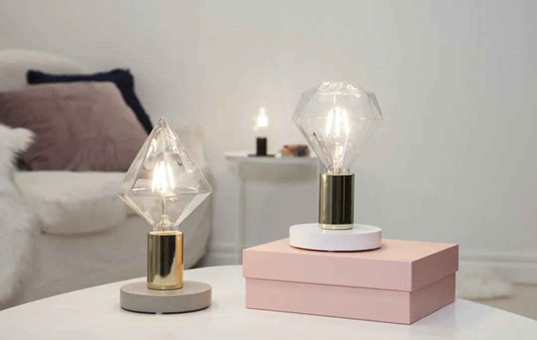 Star Trading Diamant Lamp E27 3.2W Extra Warm Wit - Dimbaar