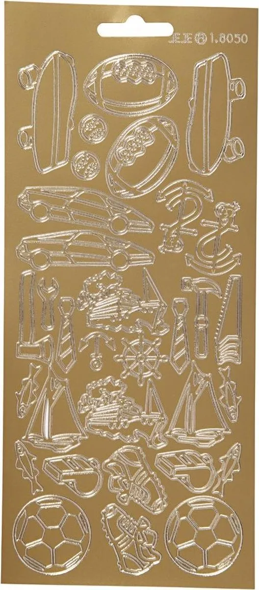 Creativ Company Gouden Sport Stickers 32 Stuks