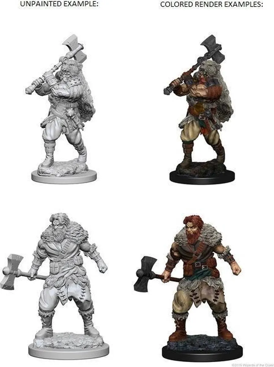 Wizkids Dungeons & Dragons Nolzur's Marvelous Miniatures Human Male Barbarian