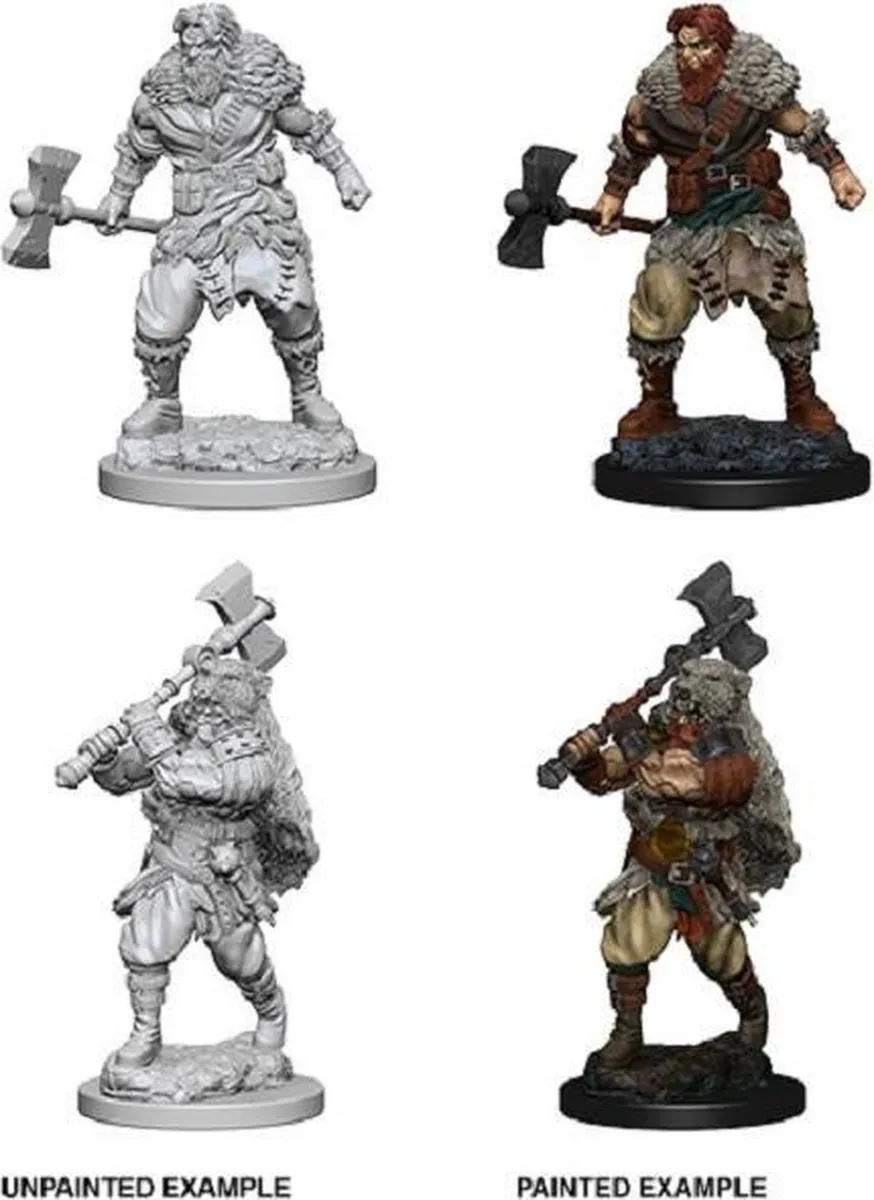 Wizkids Dungeons & Dragons Nolzur's Marvelous Miniatures Human Male Barbarian - Multi