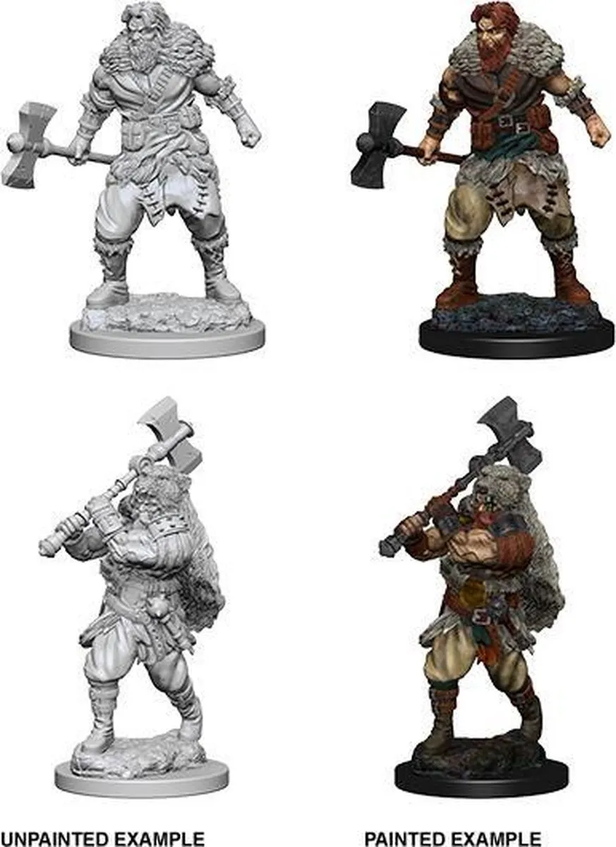 Wizkids Dungeons & Dragons Nolzur's Marvelous Miniatures Human Male Barbarian - Multi