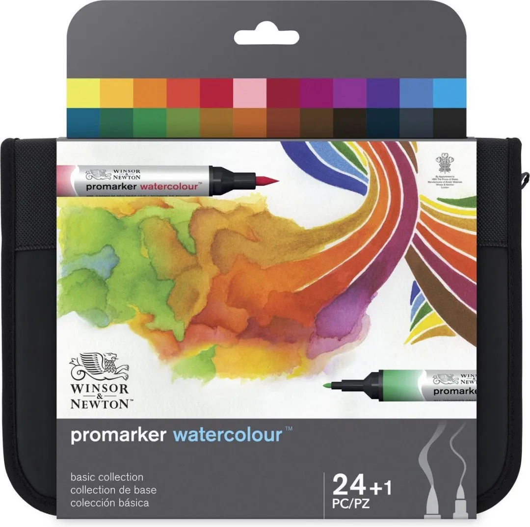 Winsor & Newton Promarker Watercolour 24 Stuks Basic Collection