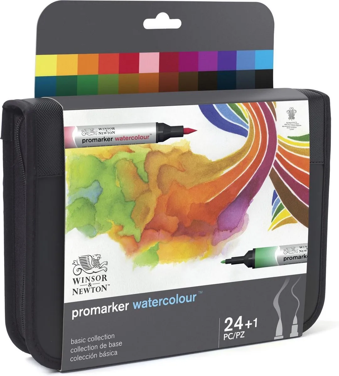 Winsor & Newton Promarker Watercolour 24 Stuks Basic Collection - Aquarelmarker