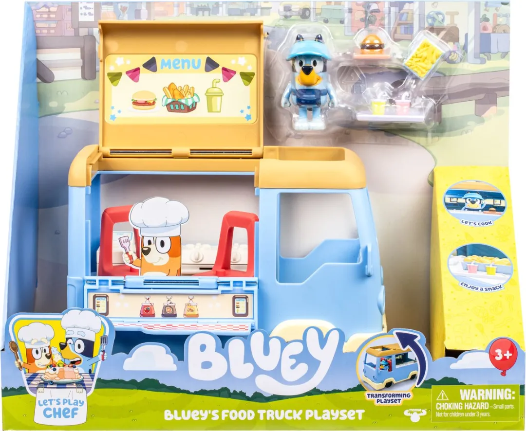 Moose Toys Bluey Foodtruck Chef Speelset - Multikleur