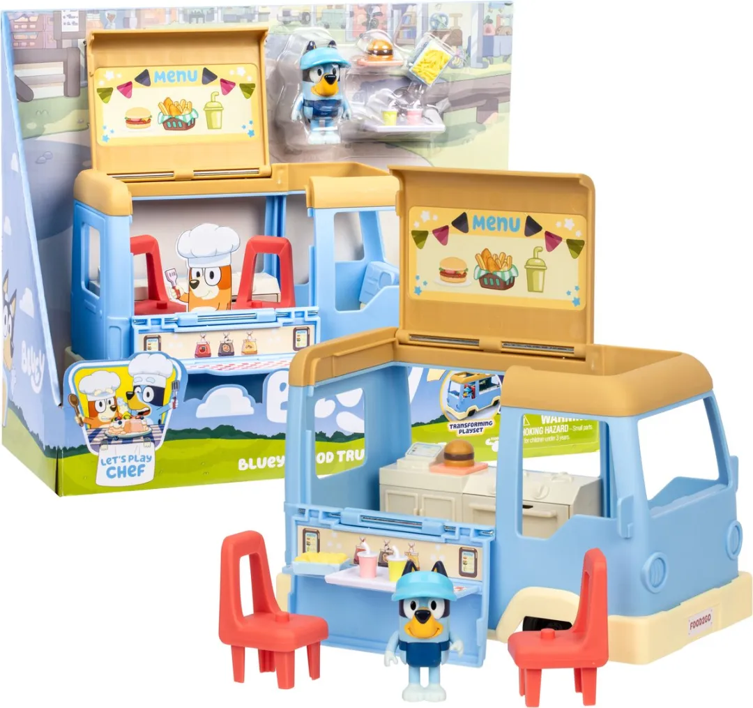 Moose Toys Bluey Foodtruck Chef Speelset - Multikleur