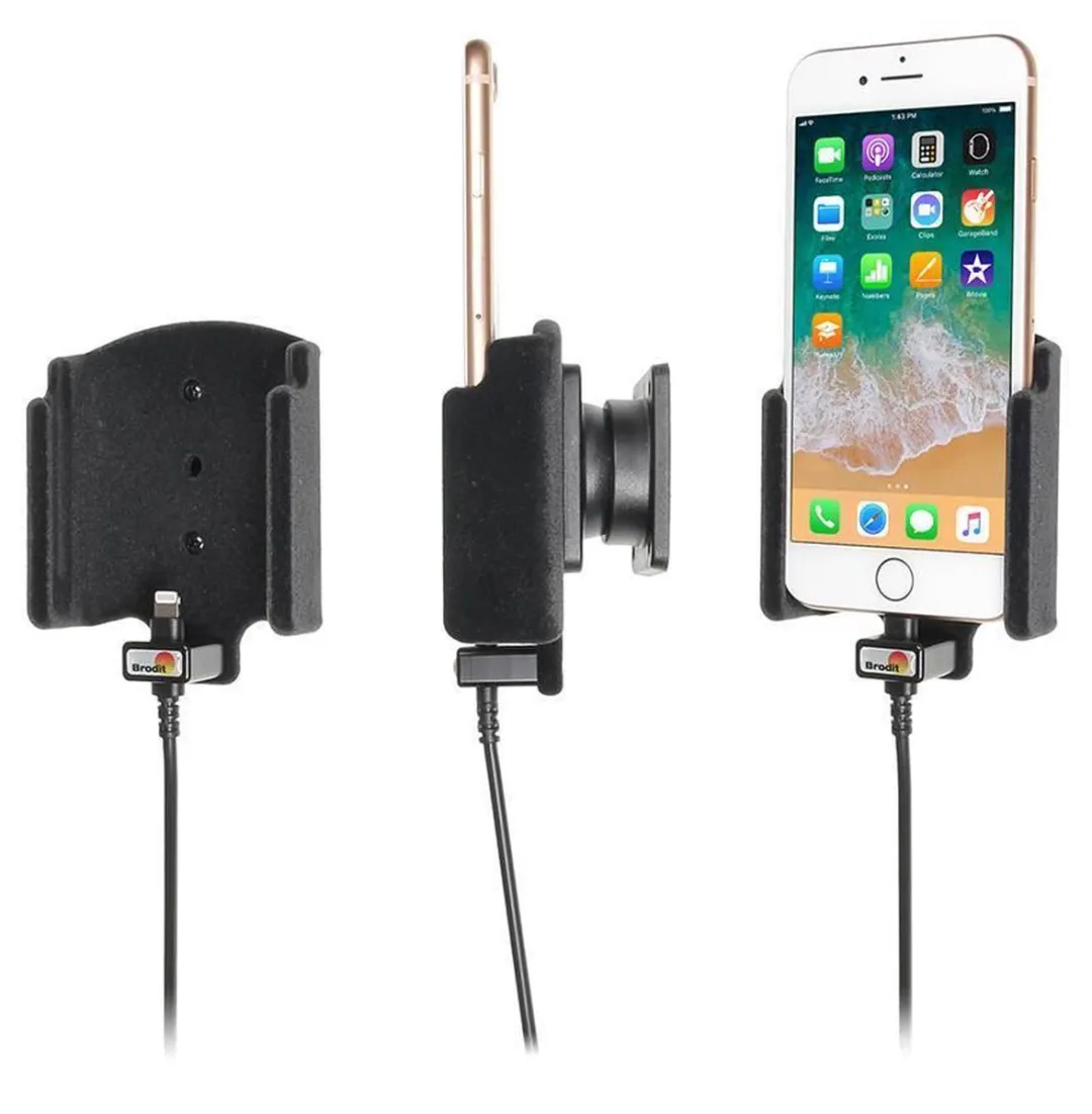 Brodit 727009 Actieve Houder iPhone 8 - Zwart
