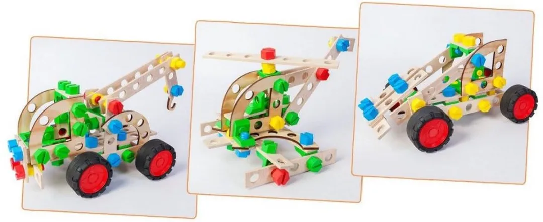 Alexander Toys Constructor Junior Pull Truck 102 Stuks - Multicolor