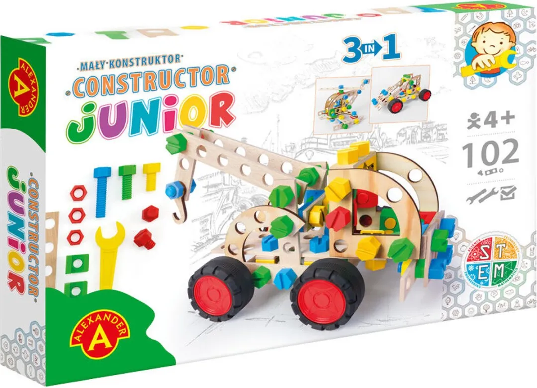 Alexander Toys Constructor Junior Pull Truck 102 Stuks