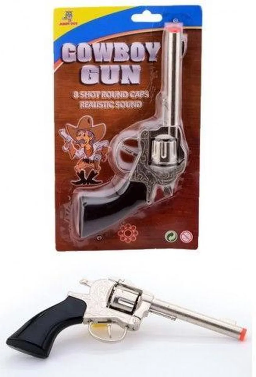 Johntoy Cowboy Pistool 8 Schots - Multi