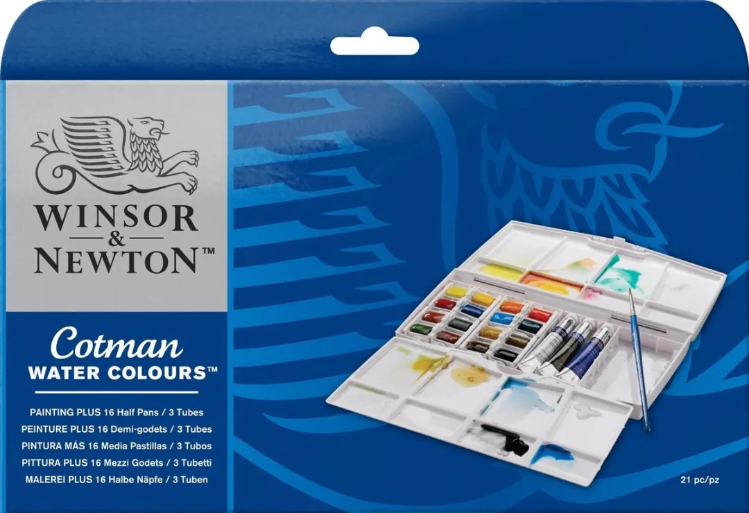 Winsor & Newton Cotman Aquarelverf Painting Plus Set