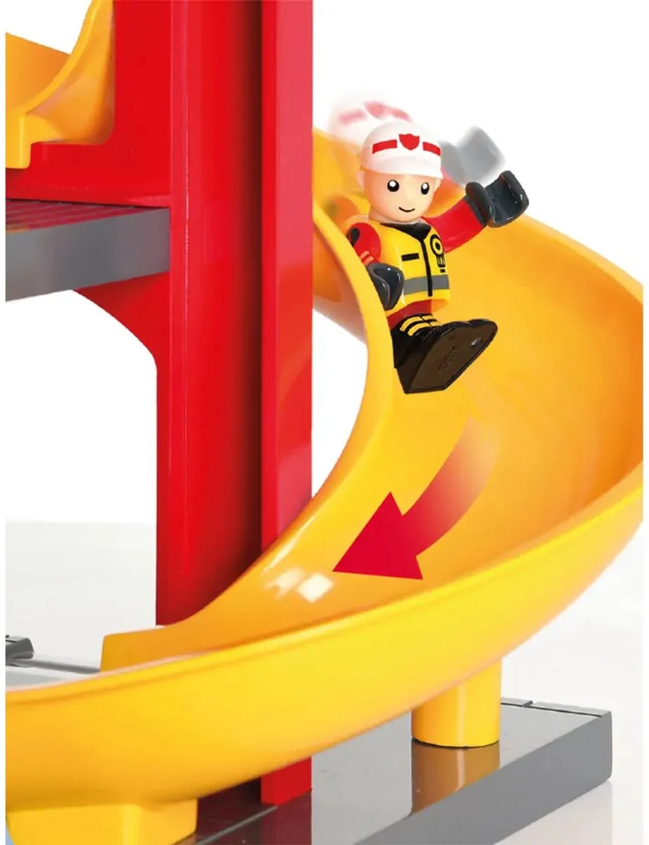 BRIO Grote Brandweerkazerne 33833 - 12-delig - Multikleur