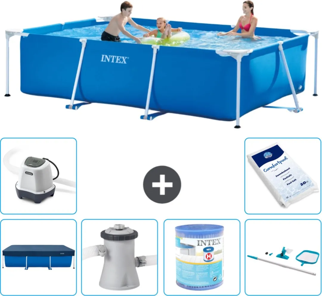Intex Rechthoekig Frame Zwembad 300x200x75cm - Blauw - 28272NP