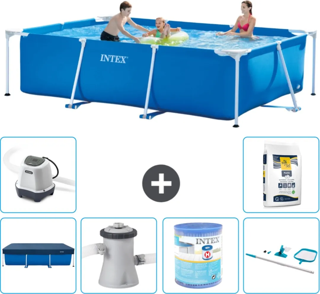 Intex Rechthoekig Frame Zwembad 300x200x75cm - Blauw - 28272NP