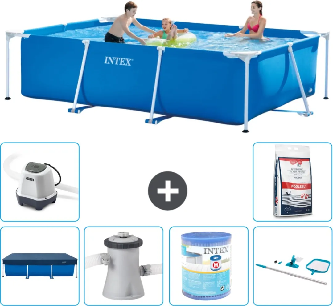 Intex Rechthoekig Frame Zwembad 300x200x75cm