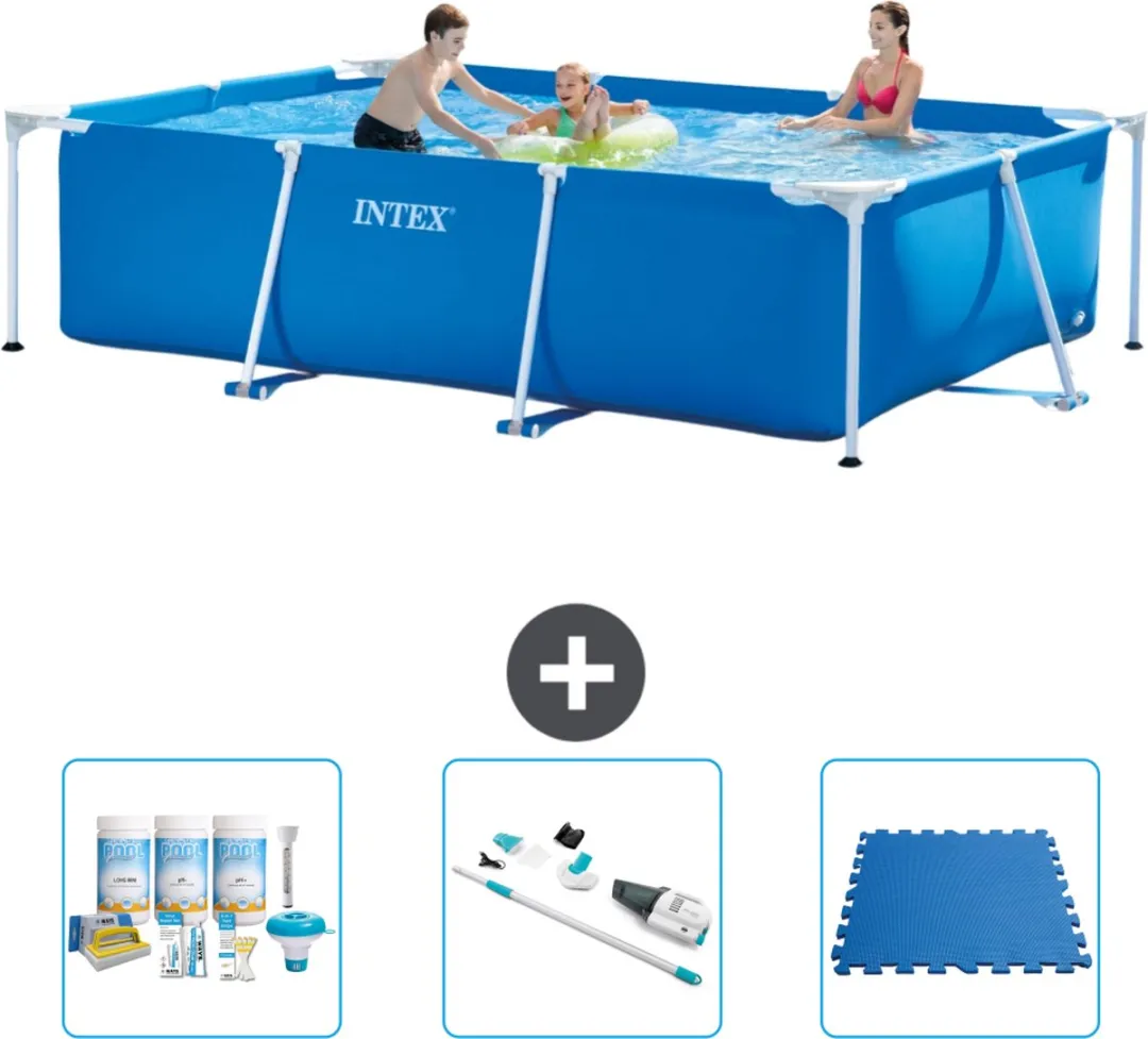 Intex Rechthoekig Frame Zwembad 300x200x75cm Blauw - 3834L
