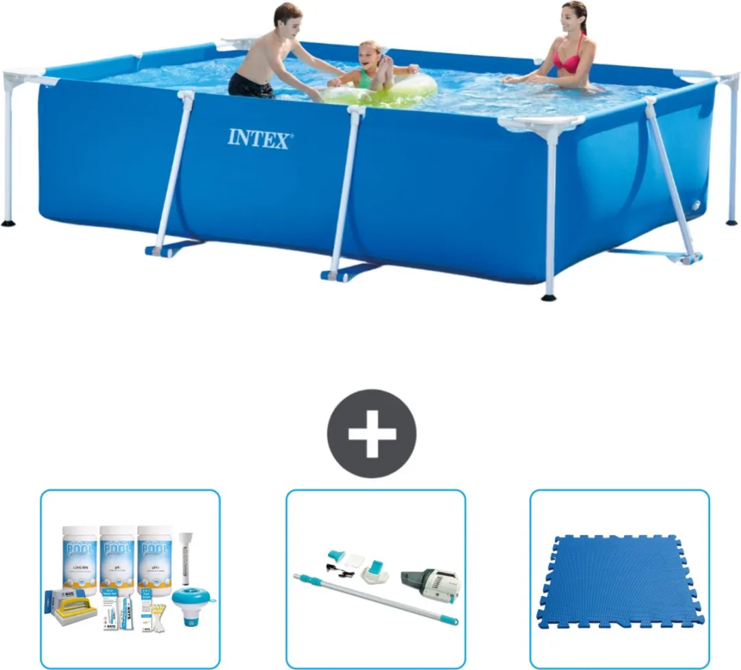 Intex Rechthoekig Frame Zwembad 300x200x75cm Blauw