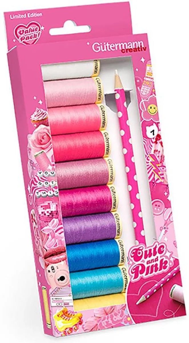 Gutermann Cute and Pink Naaigarenset