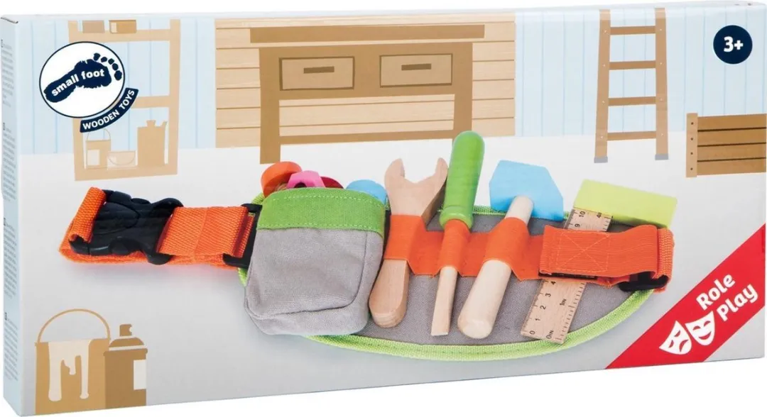 Small Foot Houten Gereedschapsriem - Wit