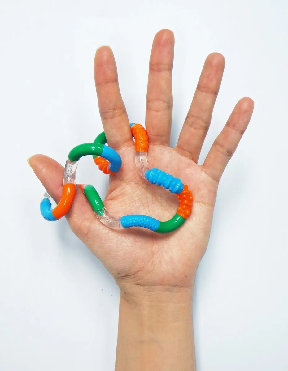 Tangle Toys Textured Junior 3-Pack - Fidget Toy - Multi