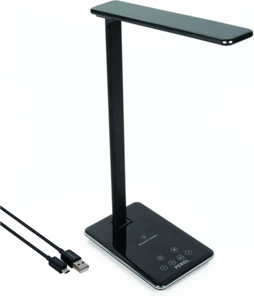 Velleman DIMBARE LED-Bureaulamp EFL60 - 48 LED 2800K - Zwart