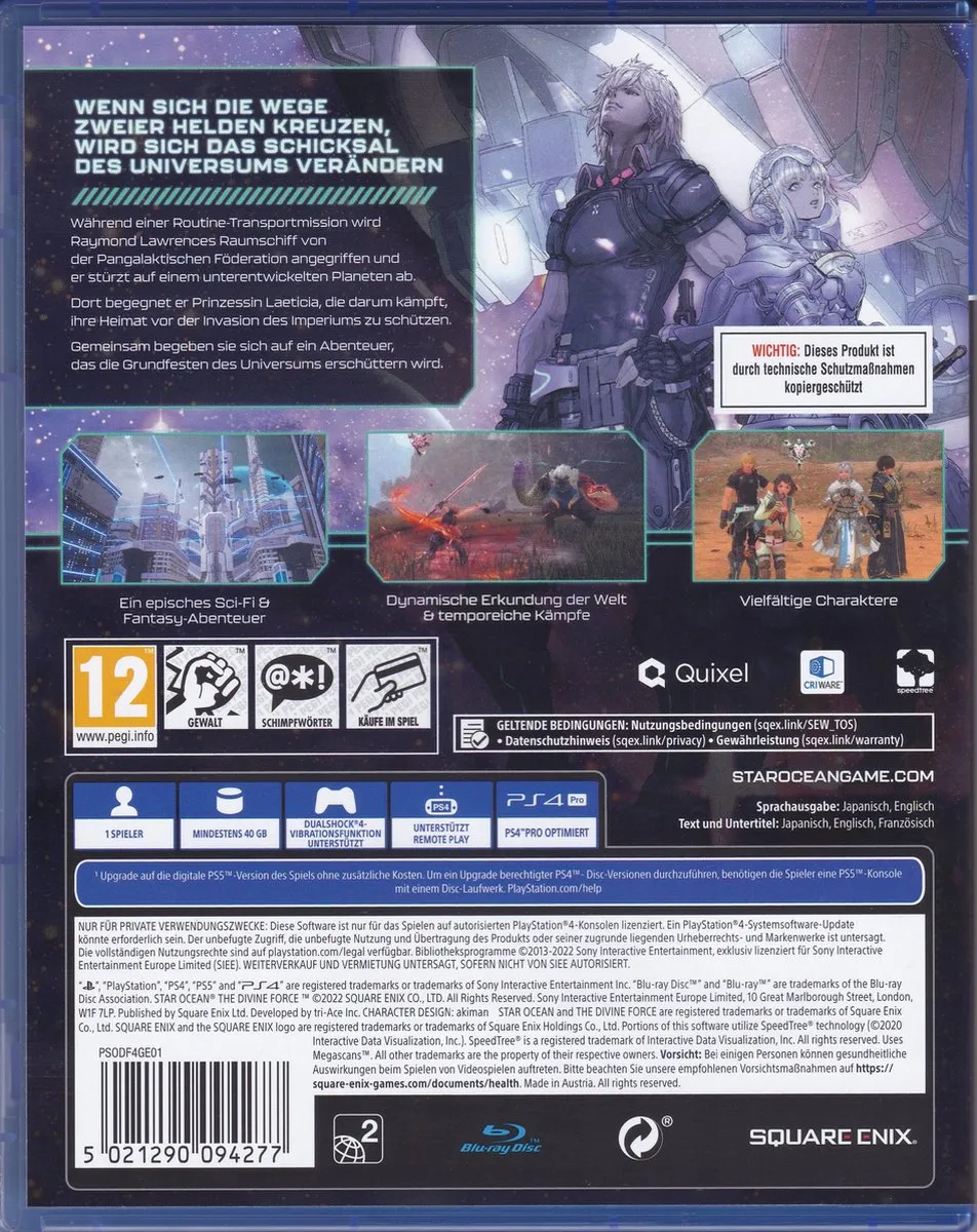Square Enix Star Ocean The Divine Force