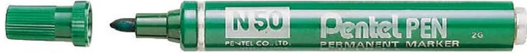 Pentel N50-BE Permanente Markeerstift - Groen - 12 Stuks
