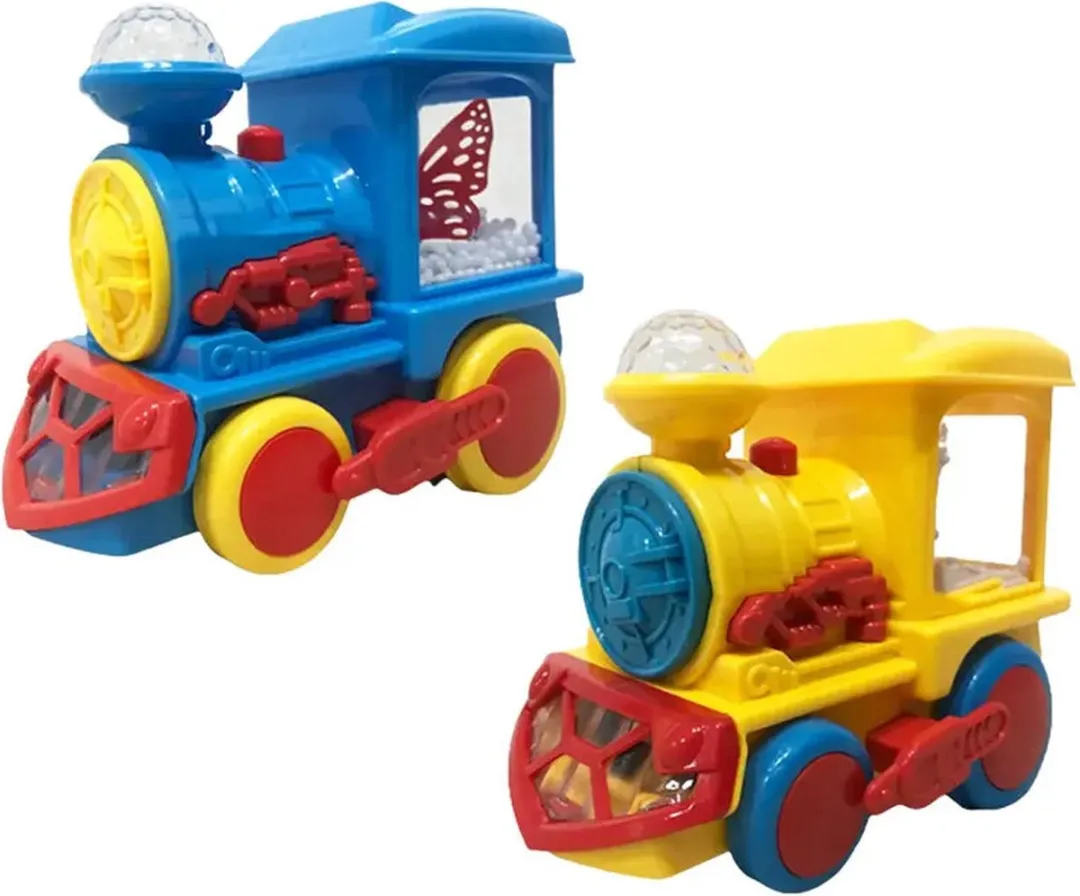 YJ Toys Chook Chook Zelfrijdende Trein Geel - 3x AAA