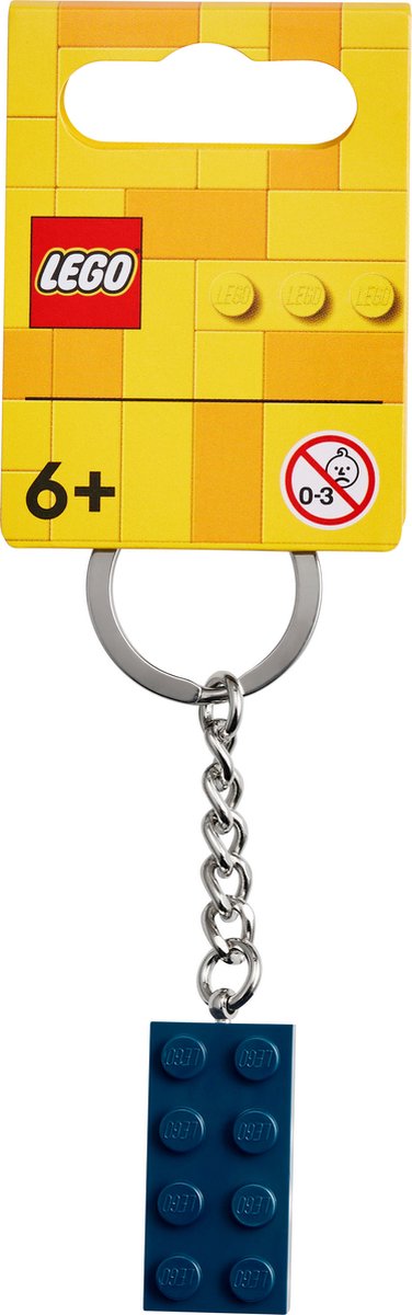 LEGO Sleutelhanger - Oceaan Blauw Steentje - LEGO Blokje