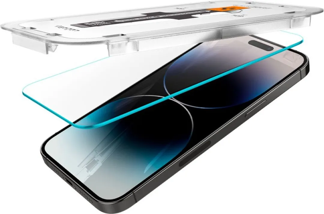 Spigen Glas.tR EZ Fit iPhone 14 Pro Screenprotector - 2 Stuks