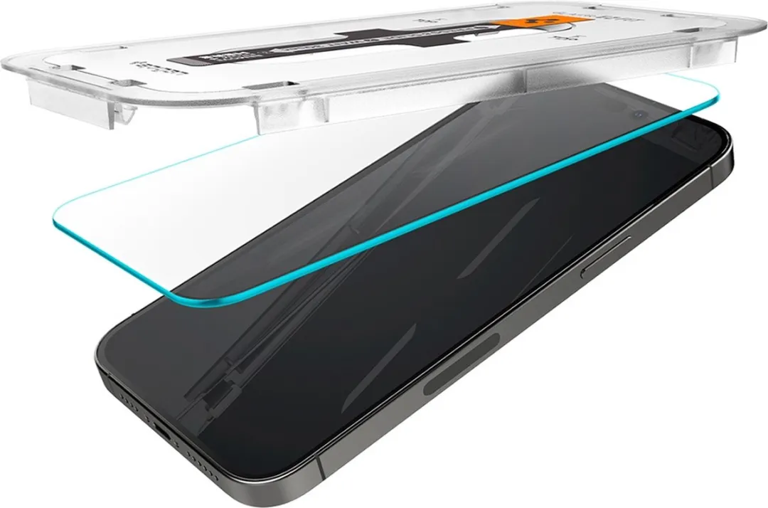 Spigen Glas.tR EZ Fit iPhone 14 Pro Screenprotector - 2 Stuks - afbeelding 6 van 6
