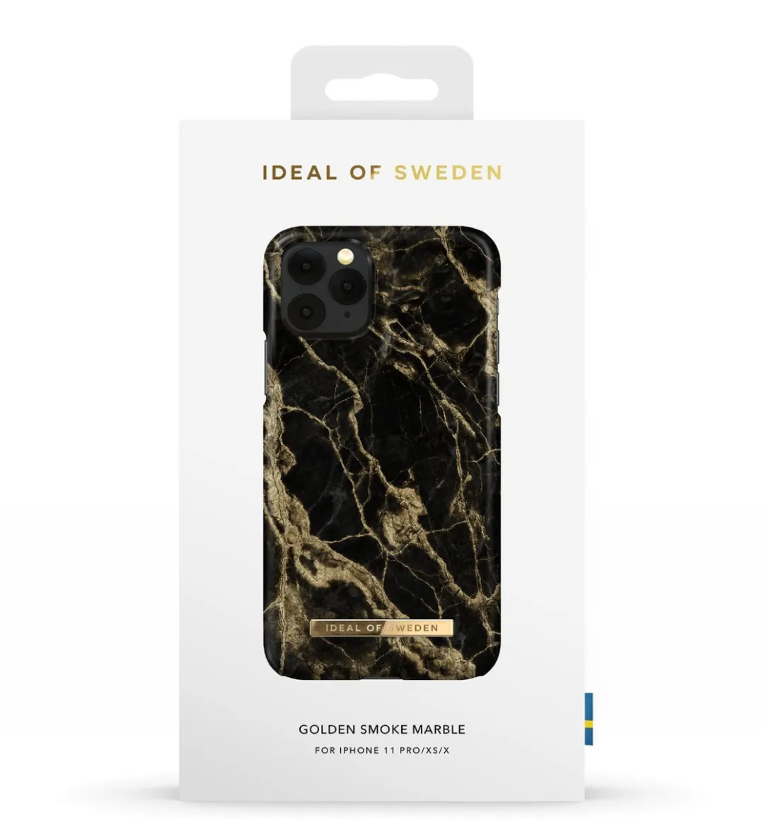 iDeal of Sweden iPhone 11 Pro/XS/X Hoesje Golden Smoke Marble